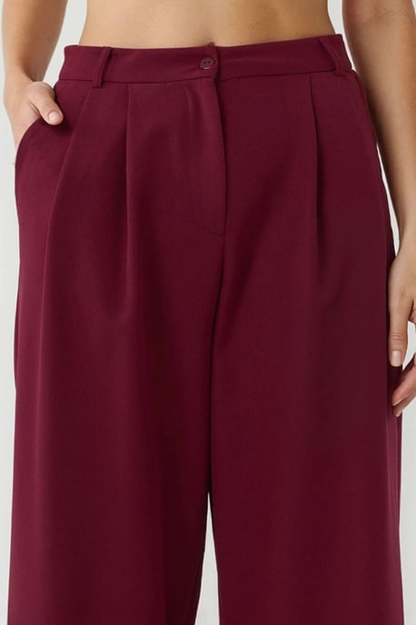 Hoch taillierte, plissierte Palazzo-Hose - Image 6