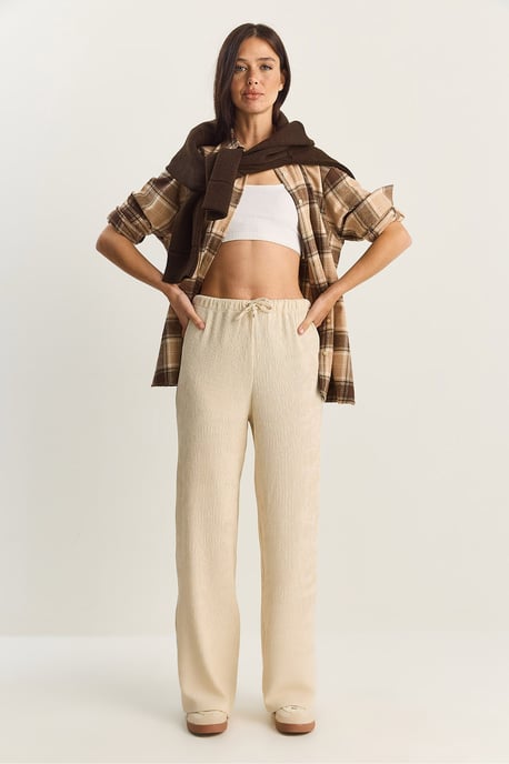 Hohe Taille Weite Bein Hose - Image 2