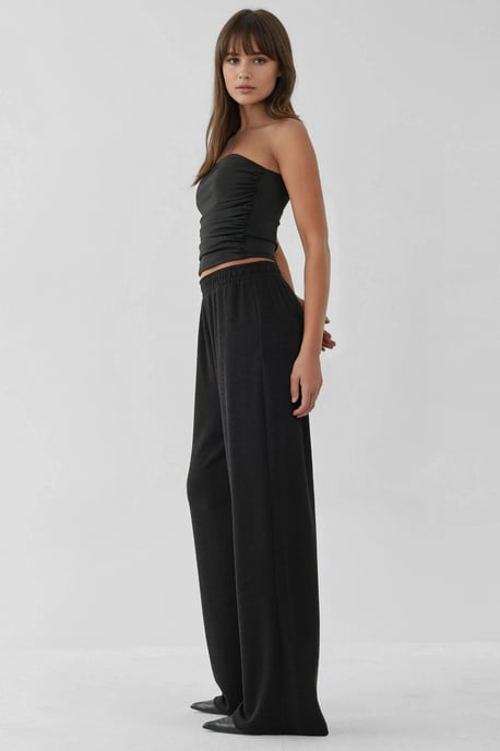 Weite leg Textur Strickhosen - Image 2