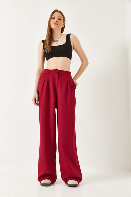 Weite gefaltete Hose - Image 2