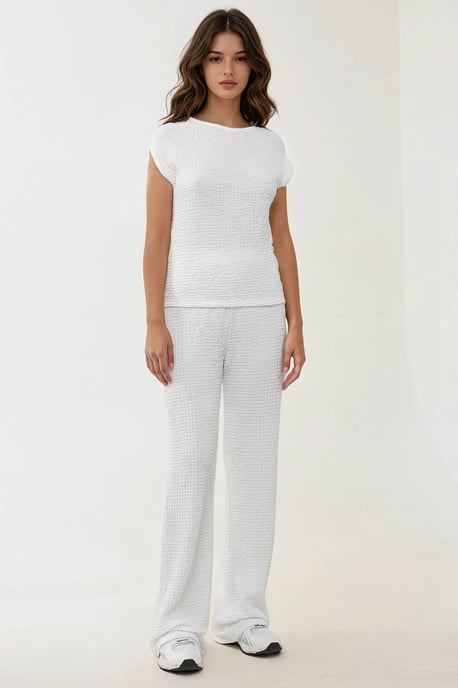 Lässige weite Strickhose mit Textur - Image 2