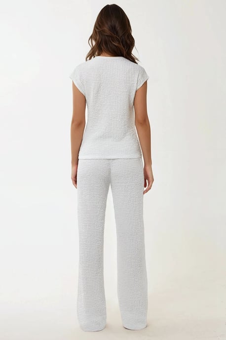 Lässige weite Strickhose mit Textur - Image 4