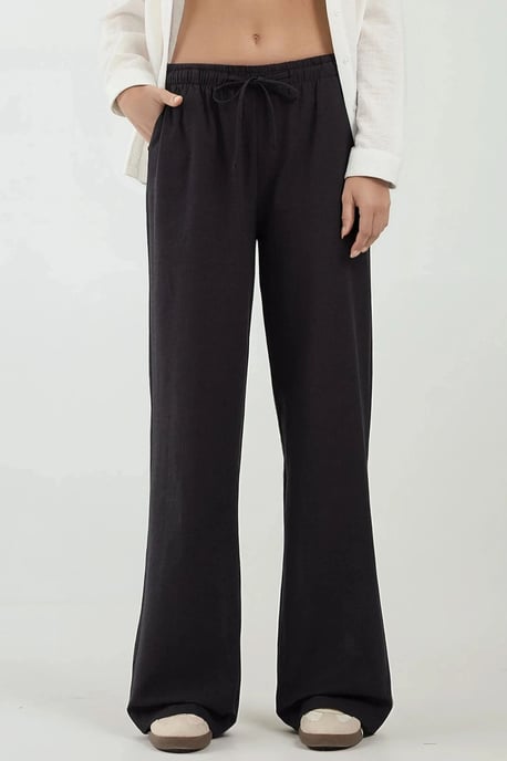 Hose mit weitem Bein und elastischem Bund - Image 1