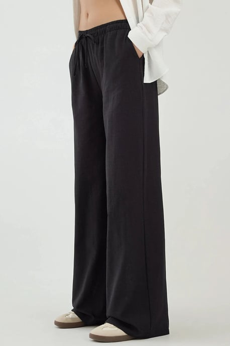 Hose mit weitem Bein und elastischem Bund - Image 5