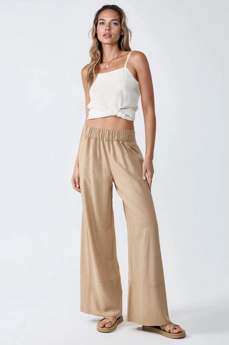 Weite Bein Gummibund Hose - Image 2