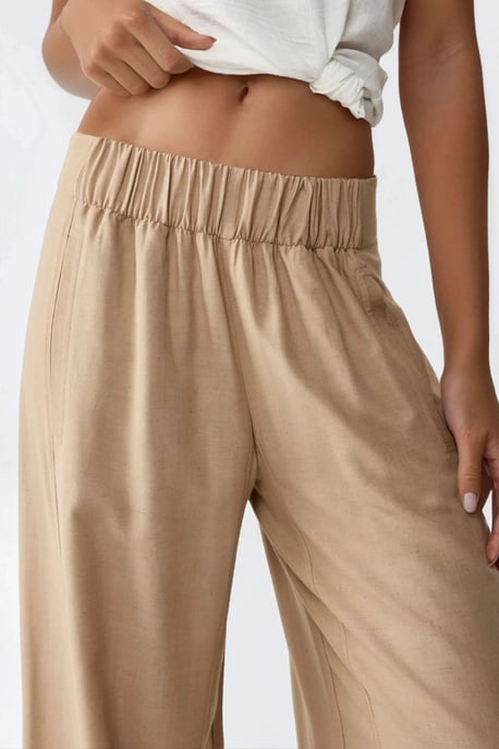 Weite Bein Gummibund Hose - Image 4