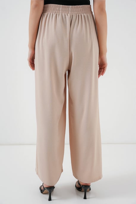 Falten Midikrepp-Hose mit weitem Bein - Image 6