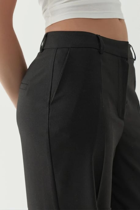 Viskose-Mix Gerade Schnitt Hose - Image 5
