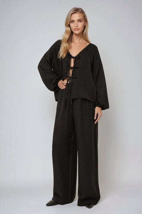 Weite Beinform Relaxed Fit Hose - Image 2