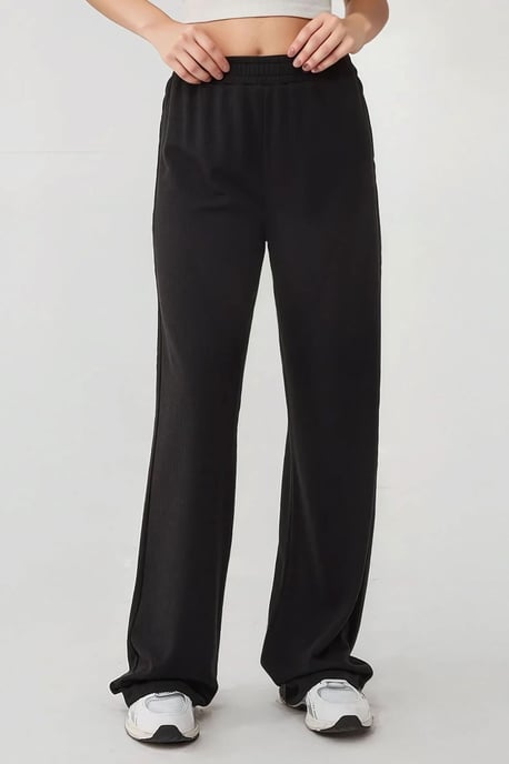 Weite Strickhose mit elastischem Bund - Image 5