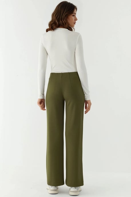 Modal Touch Ripp-Detaillierte Weite Hose - Image 2