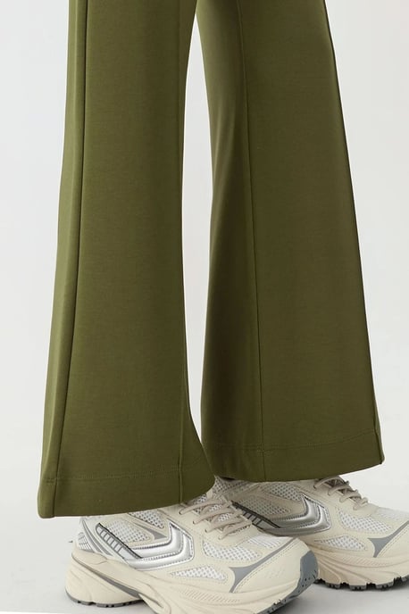 Modal Touch Ripp-Detaillierte Weite Hose - Image 5