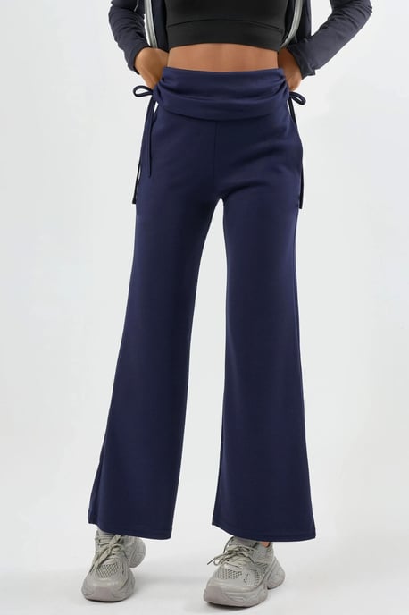 Modal Touch Hohe Taillenweite Hosen mit Raffungspuntk - Image 1