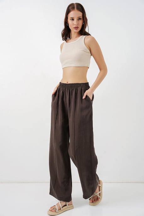 Weite Hose mit elastischem Bund - Image 5