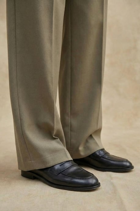Hochtaillierte Faltenweitet-Hose - Image 6