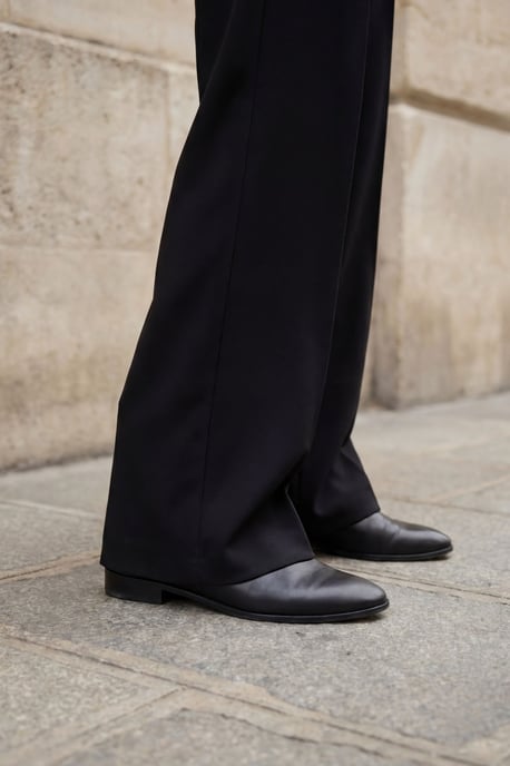 MyFashion Hochtaillierte, plissierte Straight-Leg-Hose - Schwarz - Image 5