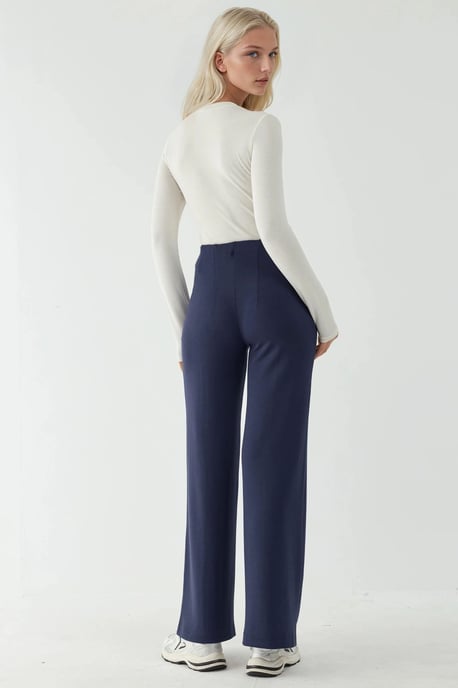 Modal Touch Ripp-Details Weite Beinkleidung - Image 3