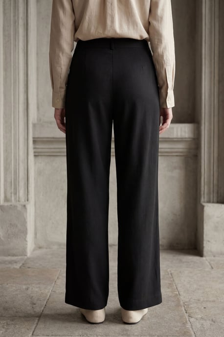 Komfort Faltengerüschte Gerade Hose - Image 3