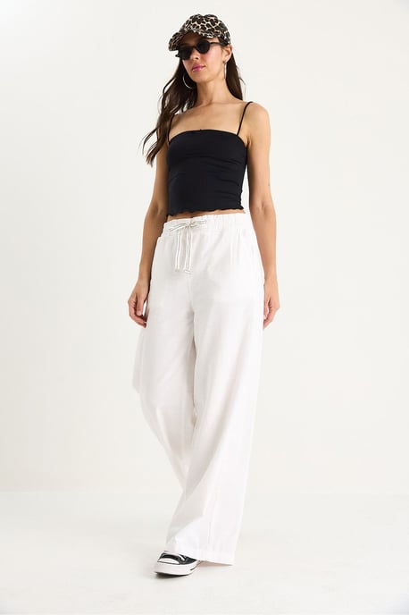 Elastische Palazzo-Hose mit Gummibund - Image 3
