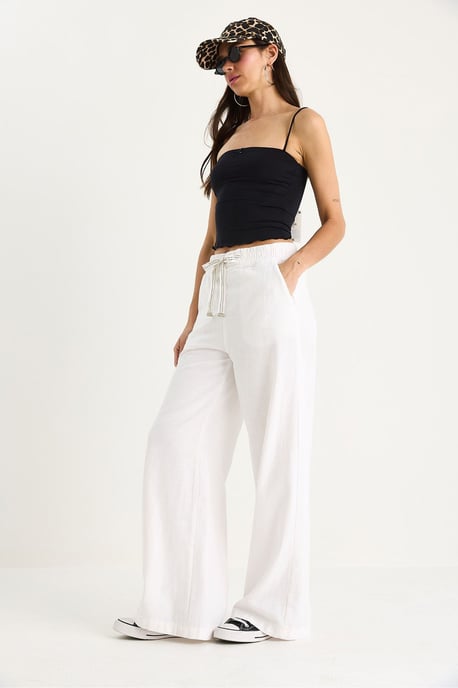Elastische Palazzo-Hose mit Gummibund - Image 4