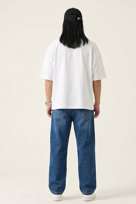 Baggy-Jeans mit Kordelzugbund - Image 5