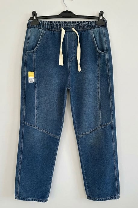Baggy-Jeans mit Kordelzugbund - Image 6