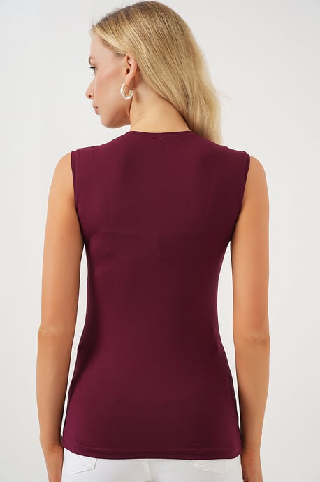 Figurbetontes ärmelloses Bodysuit mit Rundhalsausschnitt - Image 6
