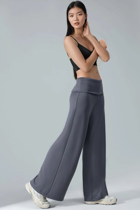 Modal Touch Faltbund Palazzo-Hose - Image 4