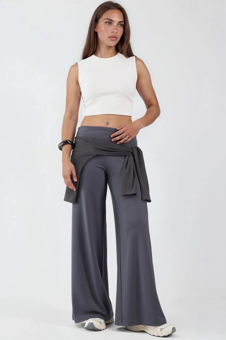 Modal Touch Faltbund Palazzo-Hose - Image 5