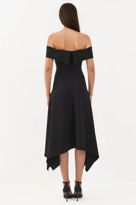 Schulterfreies A-Linien-Midikleid - Image 3