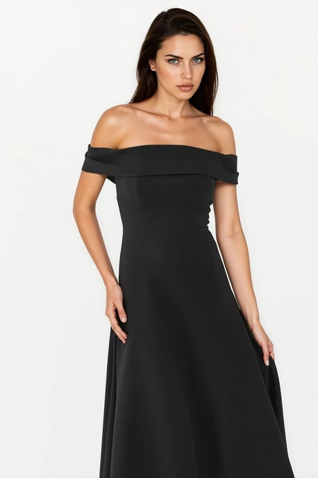 Schulterfreies A-Linien-Midikleid - Image 4