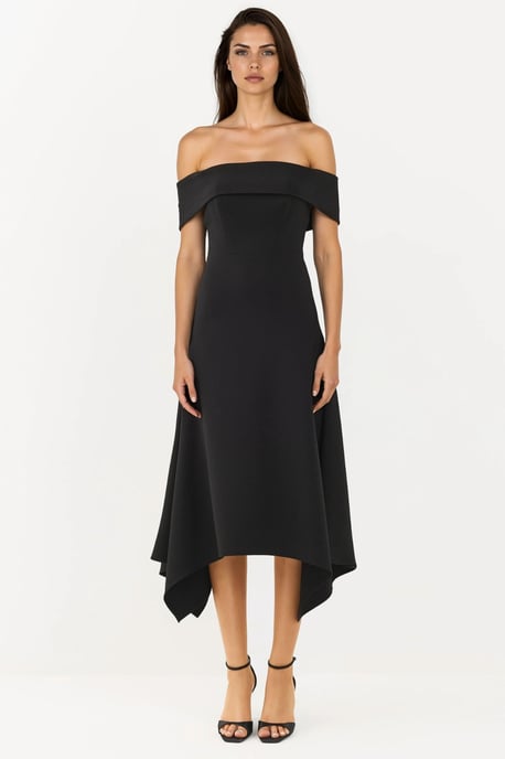 Schulterfreies A-Linien-Midikleid - Image 6