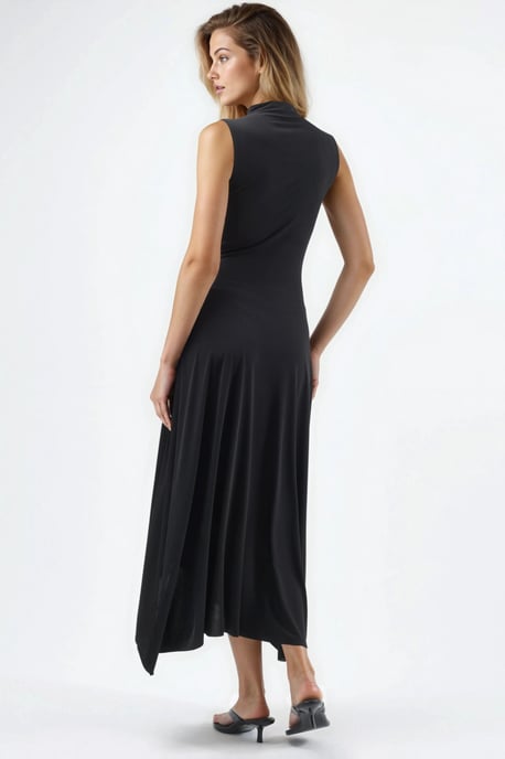 Asymmetrisches Midi Sandy Kleid - Image 3