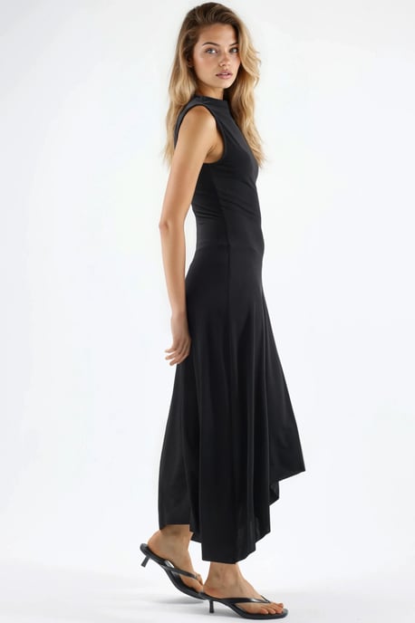 Asymmetrisches Midi Sandy Kleid - Image 4