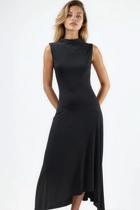 Asymmetrisches Midi Sandy Kleid - Image 5
