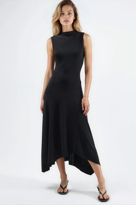 Asymmetrisches Midi Sandy Kleid - Image 6