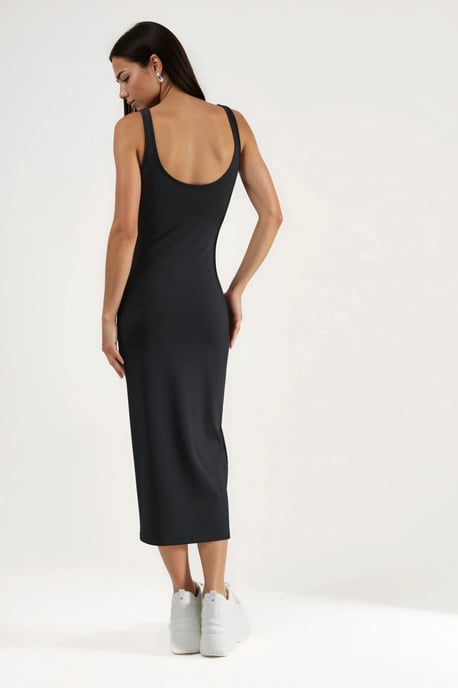 Körperbetontes Basic-Midikleid - Image 4