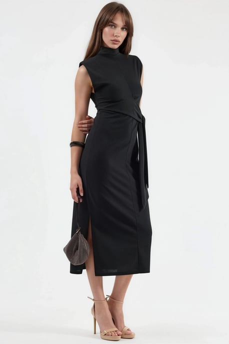 Midi-Kleid mit Bindungsdetails - Image 2
