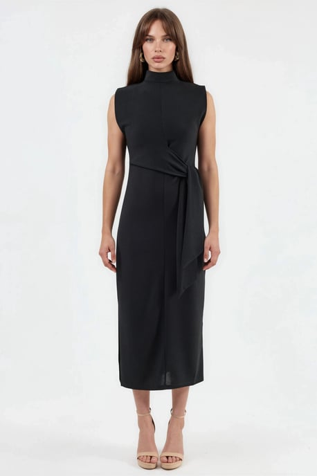 Midi-Kleid mit Bindungsdetails - Image 6
