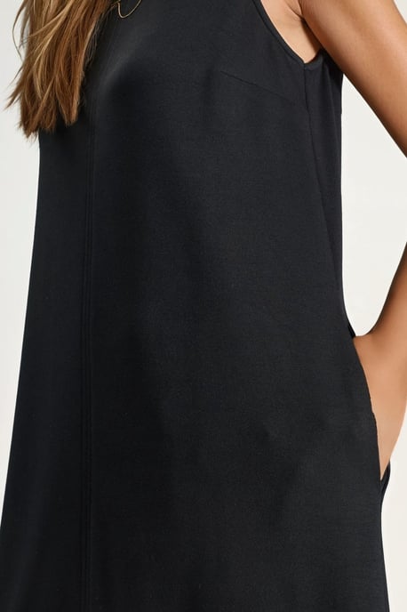 Modal Touch Entspanntes Midi-Kleid mit Taschen - Image 4
