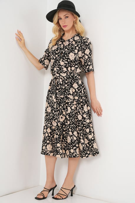 Muster Midi Hemdbl dress - Image 4