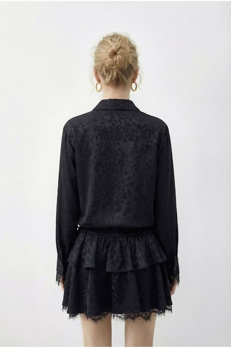 Leopardenmuster Hemdkleid mit Gürtel - Image 5