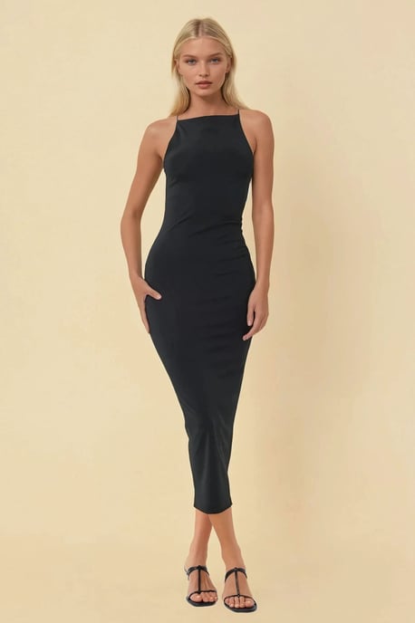 Halterneck Bodycon Midikleid - Image 1