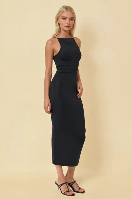 Halterneck Bodycon Midikleid - Image 3