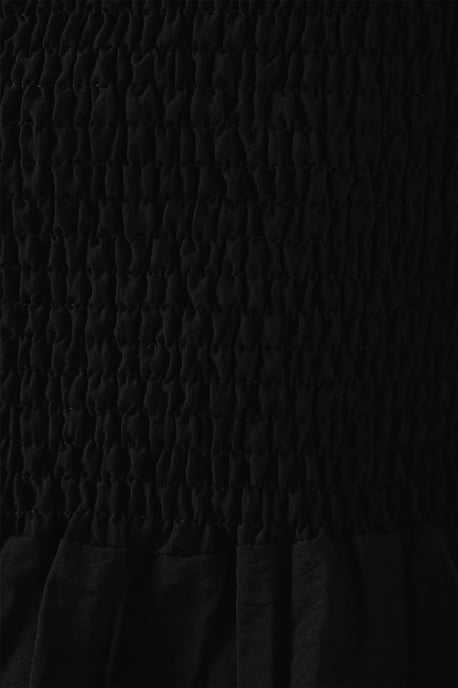 Kariertes Midi-Kleid mit quadratischem Kragen - Image 6