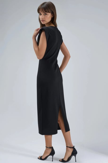Slim Fit Midi-Kleid mit Zubehördetails - Image 3