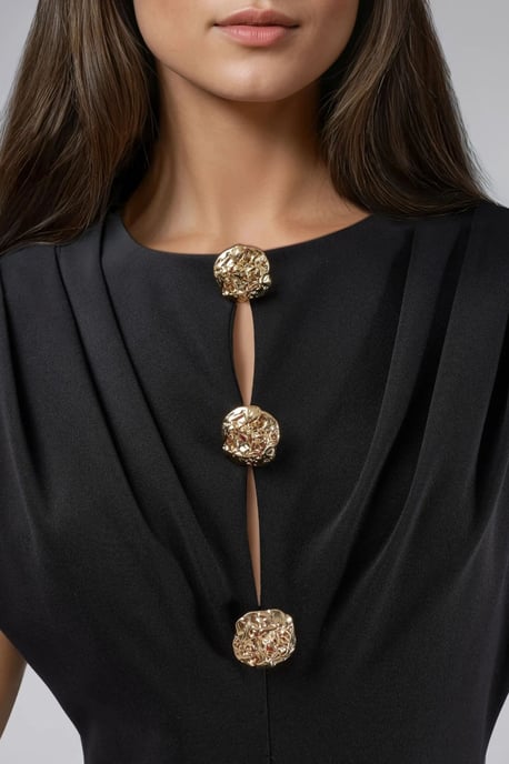 Slim Fit Midi-Kleid mit Zubehördetails - Image 5