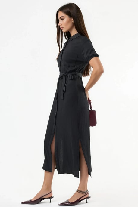 Gürtel-Midi-Hemdkleid - Image 2