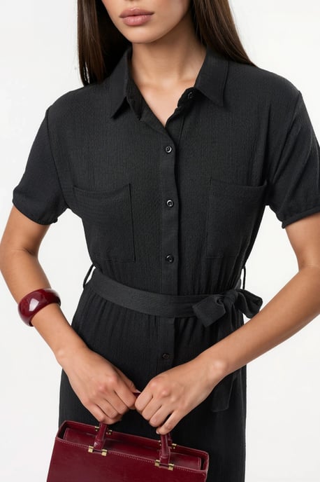 Gürtel-Midi-Hemdkleid - Image 4