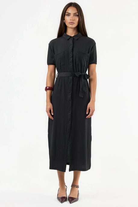 Gürtel-Midi-Hemdkleid - Image 5